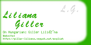 liliana giller business card